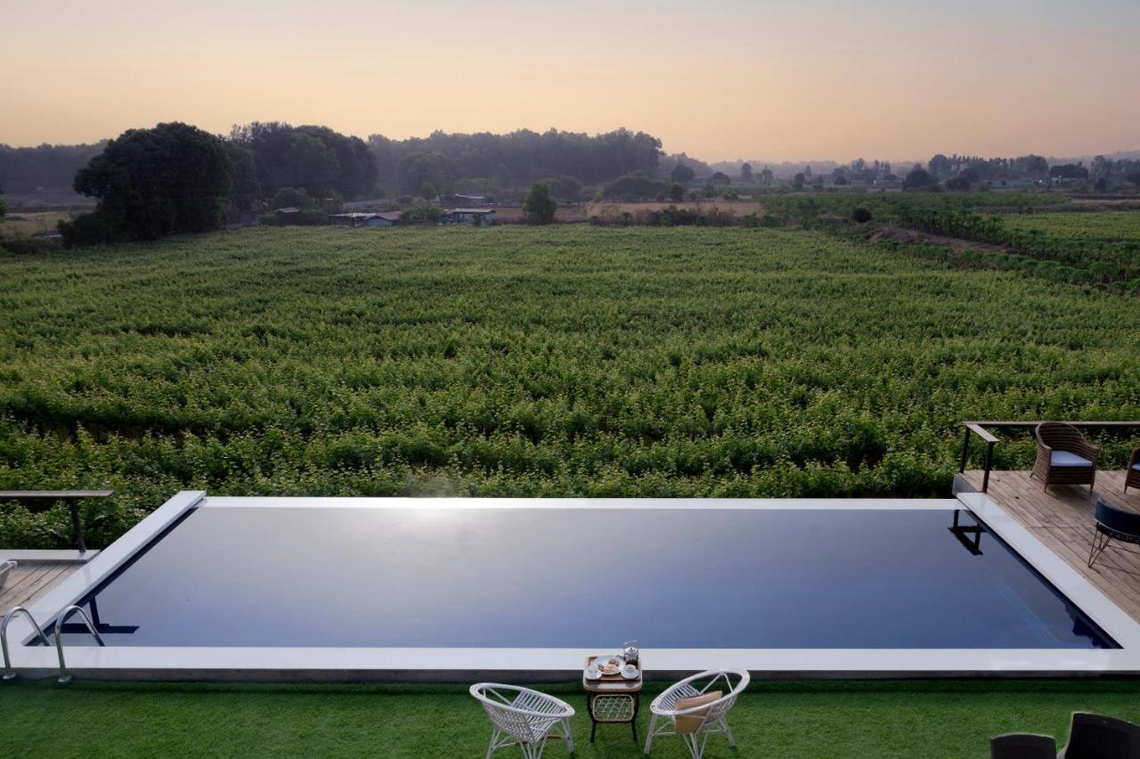 Saffronstays Onellaa, Nashik - Infinity Pool Villa Surrounded By A Vineyard Exterior foto